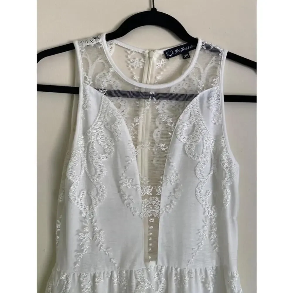 For Love & Lemons lulu White Lace mini Dress Size XS - Picture 4 of 10